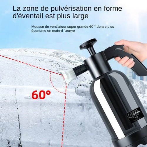 Pulvérisateur Mousse Voiture 2L – Nettoyage Haute Pression à Main avec 3 Buses | Vitres, Carrosserie & Jantes