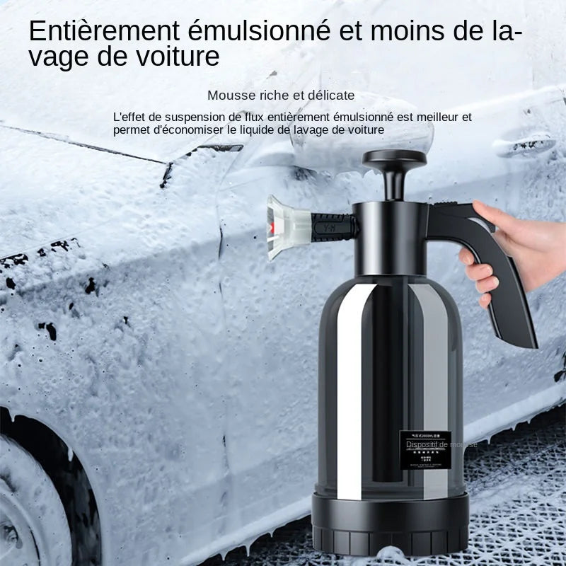 Pulvérisateur Mousse Voiture 2L – Nettoyage Haute Pression à Main avec 3 Buses | Vitres, Carrosserie & Jantes
